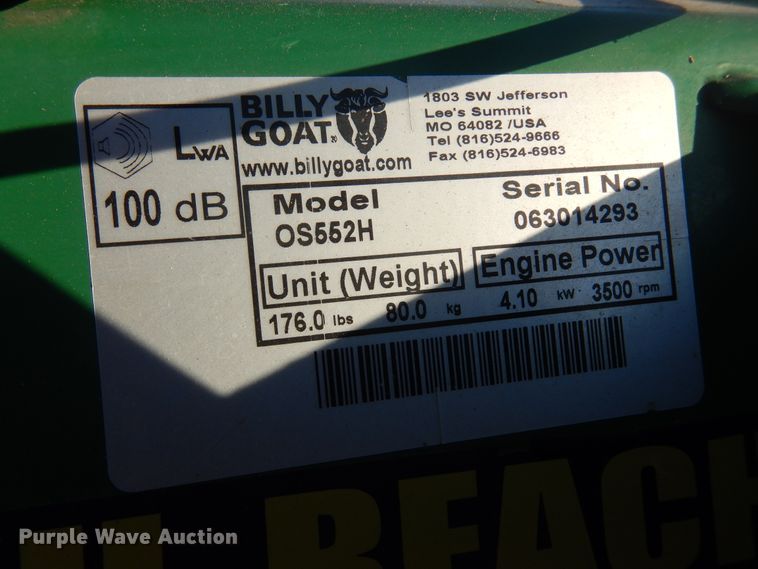 image for item JJ9811 Billy Goat OS552H overseeder