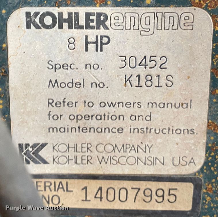 image for item JN9127 Power Master 4315  pressure washer trailer