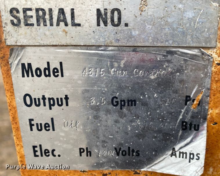 image for item JN9127 Power Master 4315  pressure washer trailer