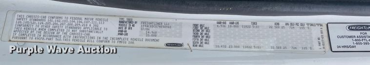 image for item JN9130 2007 Freightliner Business Class M2  street sweeper truck