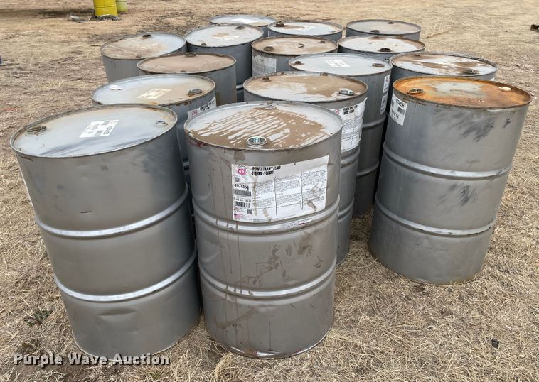 image for item JX9880 Approximately 34 steel drums