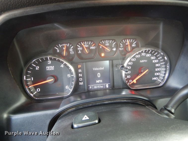 image for item KH9866 2015 Chevrolet Silverado 1500  Double Cab flatbed pickup truck