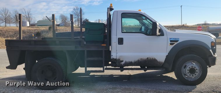 image for item KH9886 2008 Ford F450 Super Duty XL  flatbed truck