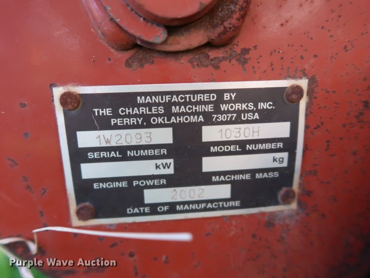 image for item KQ9678 2002 Ditch Witch 1030  trencher