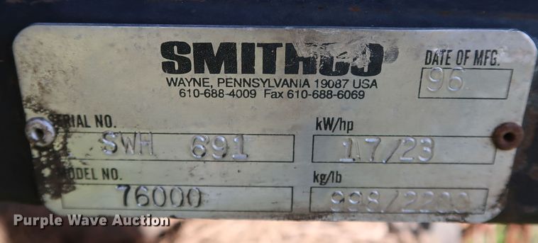 image for item KQ9680 1996 Smithco Sweep Star 60  sweeper