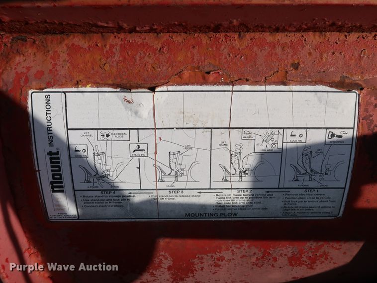 image for item KQ9686 Western UniMount  8'W snow plow