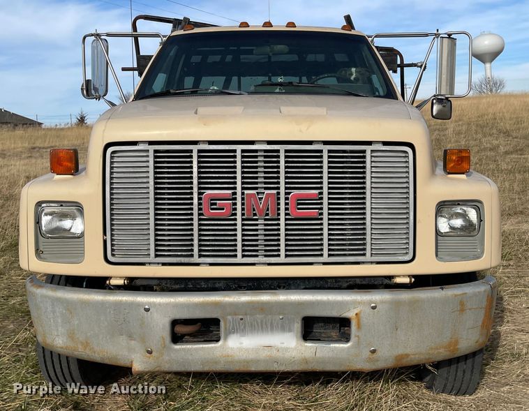 image for item KU9544 1992 GMC TopKick C5500  dump flatbed truck
