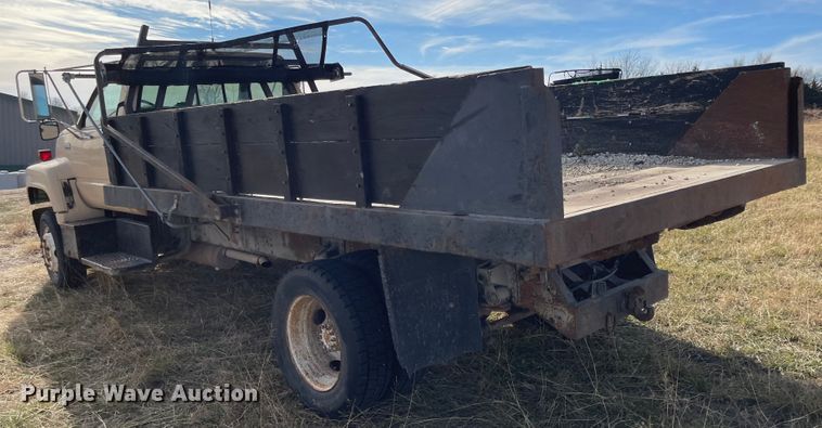 image for item KU9544 1992 GMC TopKick C5500  dump flatbed truck
