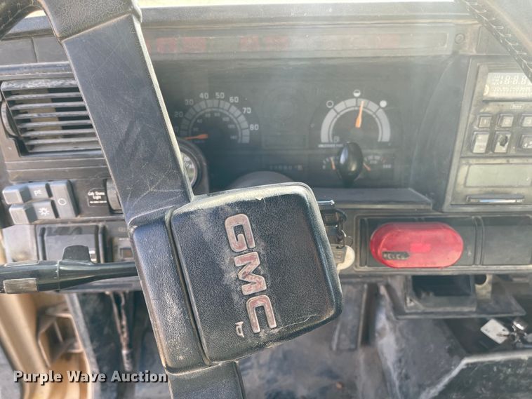 image for item KU9544 1992 GMC TopKick C5500  dump flatbed truck