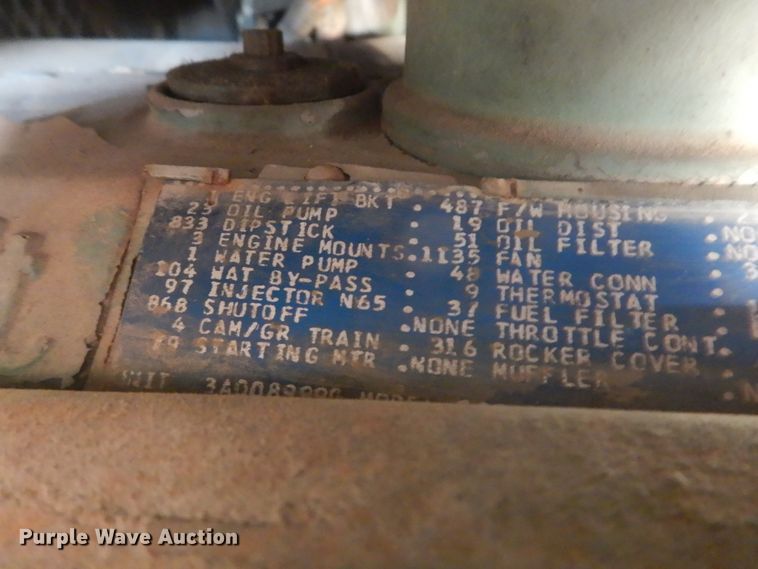 image for item DE7504 Hobart 60G20P  generator