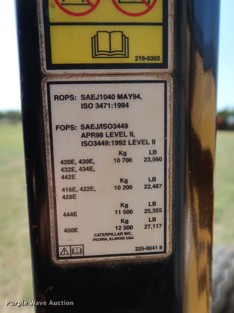 image for item DJ1989 2008 Caterpillar 416E  backhoe