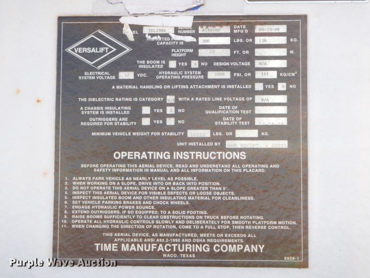 image for item DK3440 1999 Ford F450 Super Duty  bucket truck