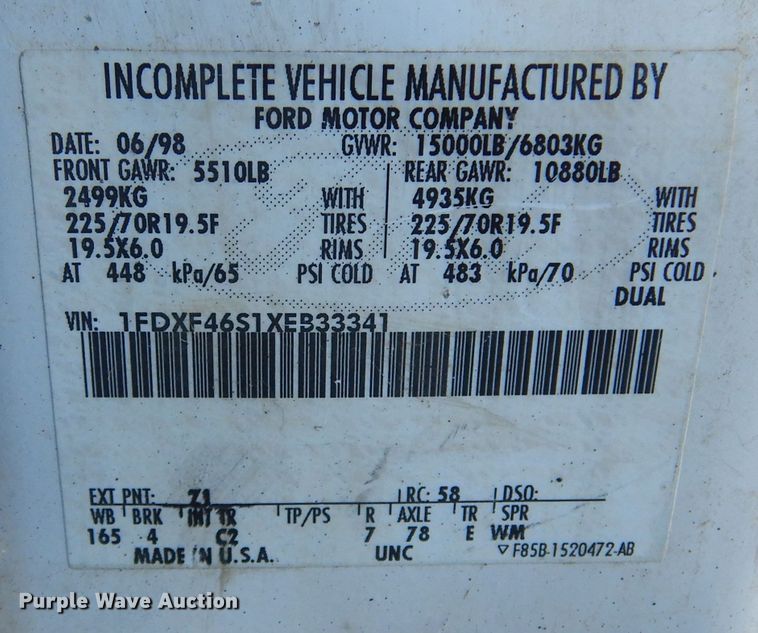 image for item DK3440 1999 Ford F450 Super Duty  bucket truck