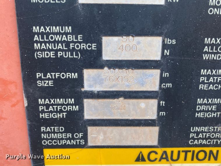 image for item DL1334 2006 Snorkel TB-42CU  boom lift