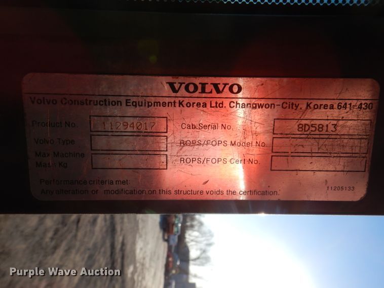 image for item DL5901 2008 Volvo EC330CL  excavator