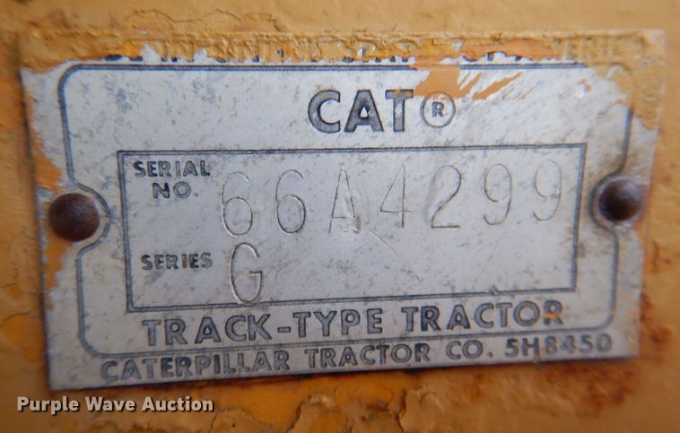 image for item DL5906 1966 Caterpillar D9G  dozer frame