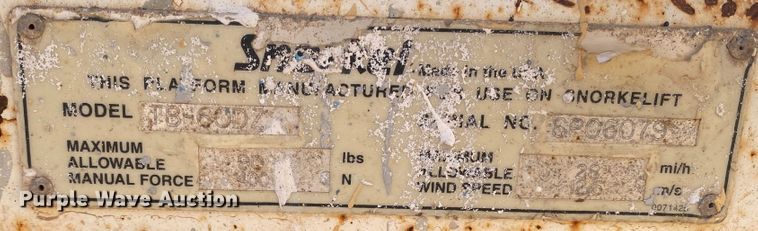 image for item DL6233 Snorkel TB-60DZ  boom lift