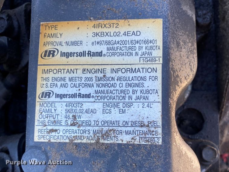 image for item DL6824 2006 Ingersoll Rand Air Source Plus  air compressor