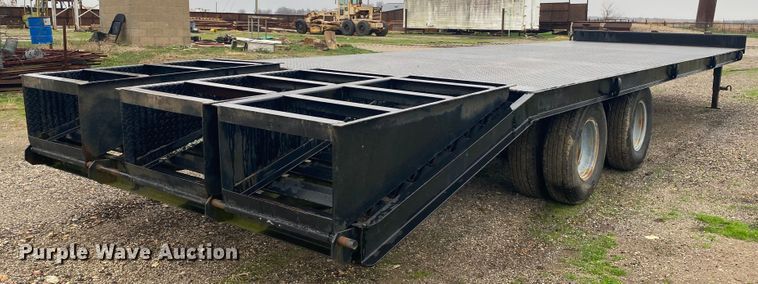 image for item DL6825 Shop built  equipment trailer