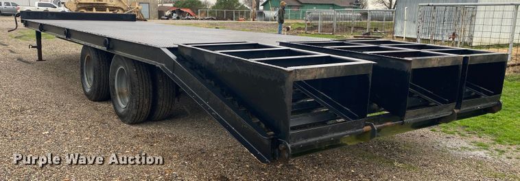 image for item DL6825 Shop built  equipment trailer