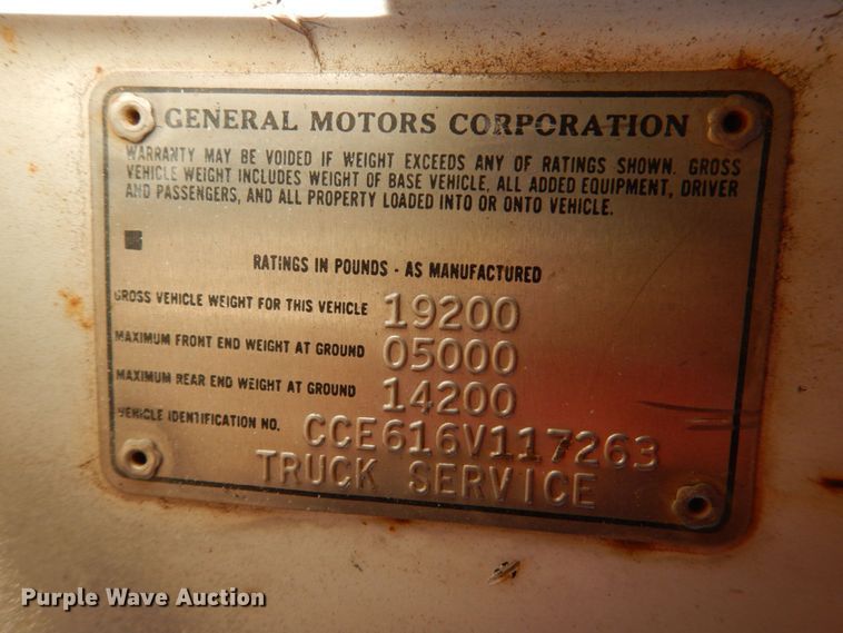 image for item DL6838 1976 Chevrolet C60  water truck