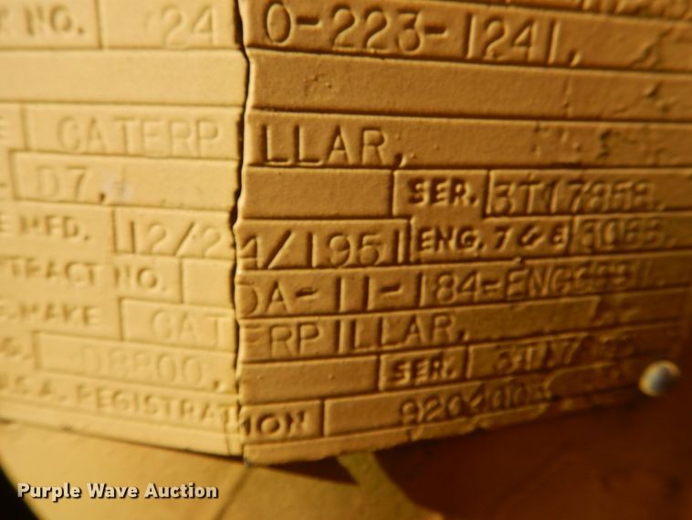 image for item DL6848 Caterpillar D7U  dozer