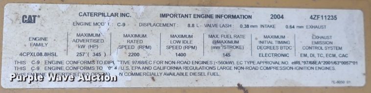 image for item DN2448 2004 Caterpillar 330C  excavator