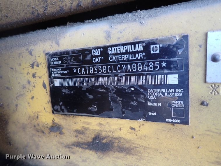 image for item DN2448 2004 Caterpillar 330C  excavator