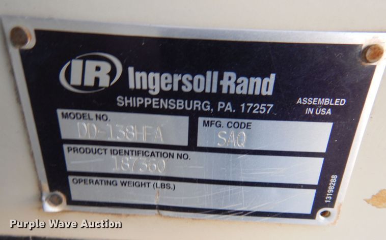 image for item DN2571 Ingersoll Rand DD-138  double drum vibratory roller
