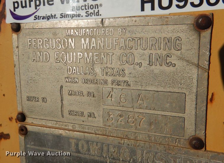 image for item HU9365 Ferguson 46A  double drum roller