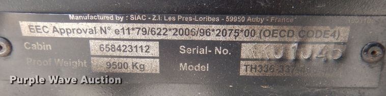 image for item HU9371 2010 Caterpillar TH406  telehandler