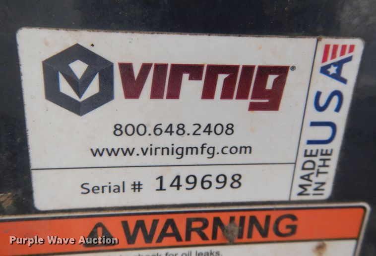 image for item IO9558 Virnig  72"W skid steer sweeper