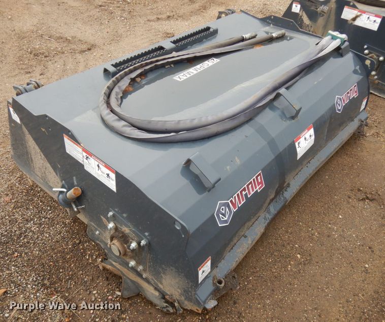image for item IO9559 Virnig  72"W skid steer sweeper