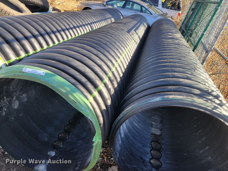 image for item IV9738 (3) plastic culvert pipe