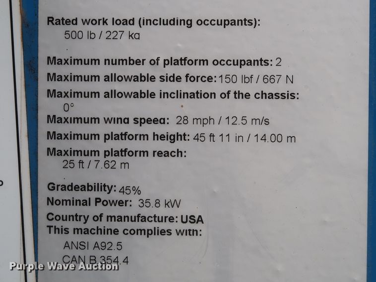 image for item IY9007 2008 Genie Z-45/25  boom lift