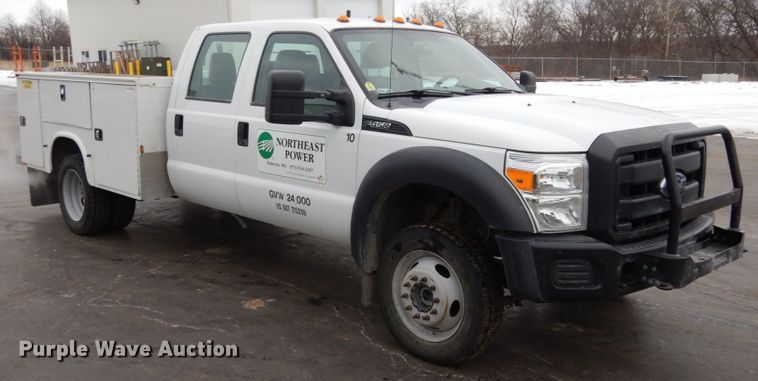 image for item JK9851 2015 Ford F450 Super Duty XL  Crew Cab utility / service truck