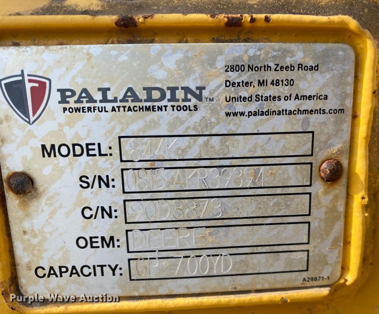 image for item JN9135 2011 John Deere 844K  wheel loader