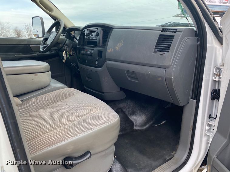 image for item JN9142 2008 Dodge Ram 5500HD  Quad Cab utility / service truck