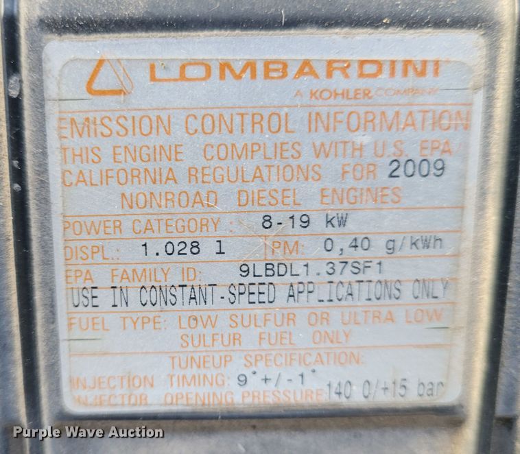 image for item KH9928 2009 Allmand NL 7.5  light plant