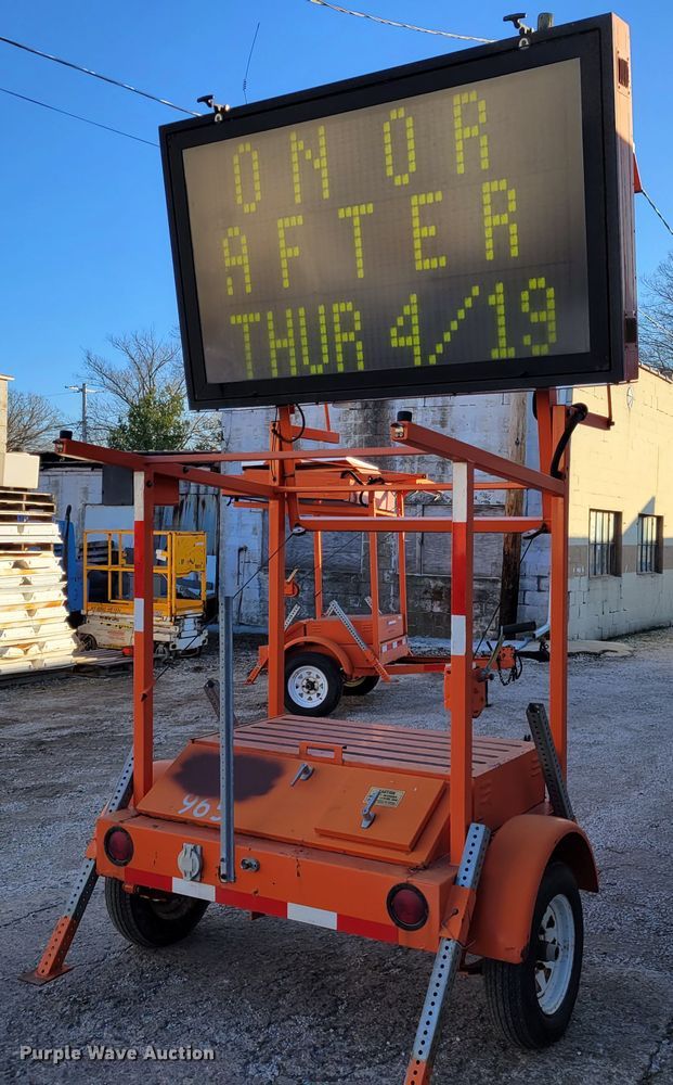 image for item KH9929 American Electronic Sign Company  message board trailer