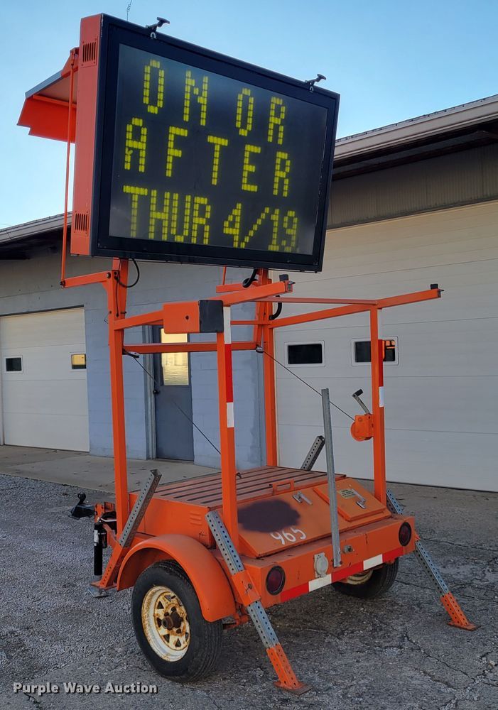 image for item KH9929 American Electronic Sign Company  message board trailer