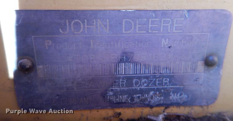 image for item KQ9606 1994 John Deere 850B  dozer