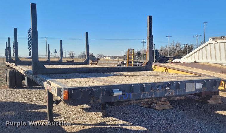 image for item DM1008 1992 Freuhauf Float  flatbed trailer