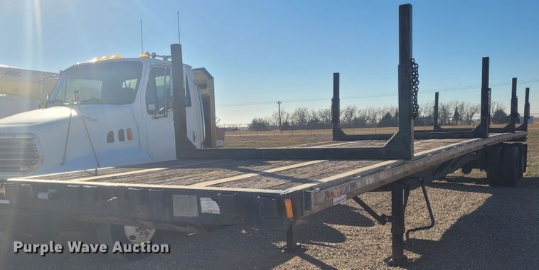 image for item DM1008 1992 Freuhauf Float  flatbed trailer