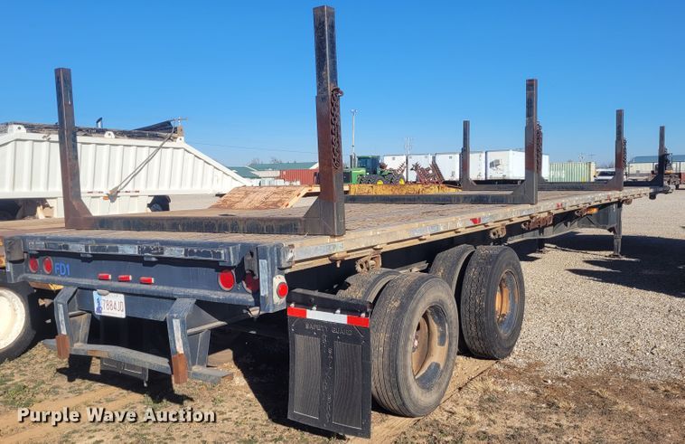 image for item DM1008 1992 Freuhauf Float  flatbed trailer