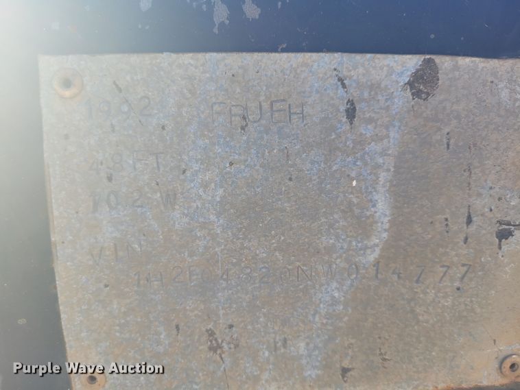 image for item DM1008 1992 Freuhauf Float  flatbed trailer