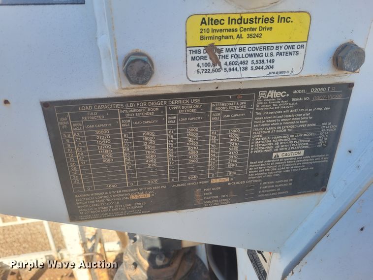 image for item DM1011 2006 Chevrolet C8500  digger derrick truck