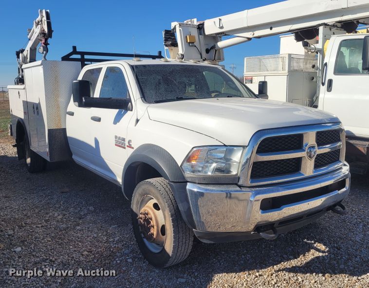 image for item DM1012 2014 Dodge Ram 5500HD  Crew Cab utility / service truck