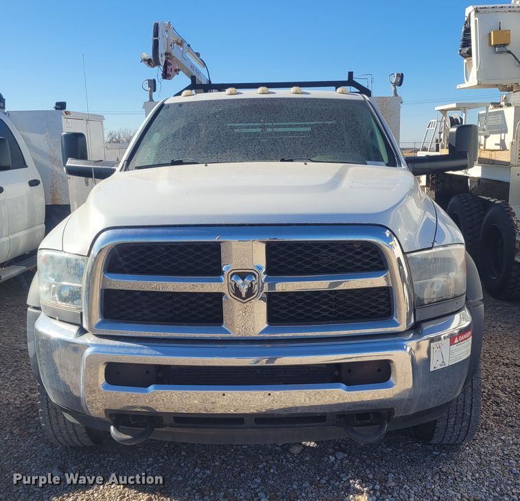 image for item DM1012 2014 Dodge Ram 5500HD  Crew Cab utility / service truck
