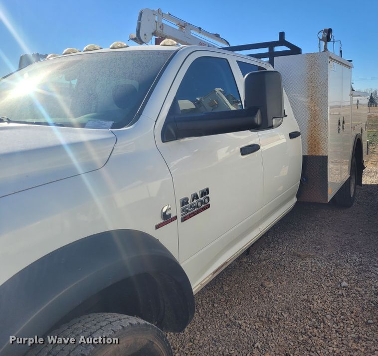 image for item DM1012 2014 Dodge Ram 5500HD  Crew Cab utility / service truck